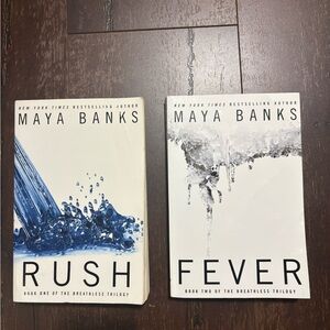 Maya Banks Fever & Rush Paperback Set - White & Blue Covers